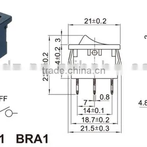 Manufacturer in China 6P Rocker Switch T85,IP65 Rocker Switch thumbnail-3