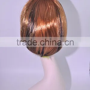 A022 Factory Colorful Short Bob Hair Wigs, Synthetic Hair Cosplay/ Party Wigs in Stock Wholesale thumbnail-3