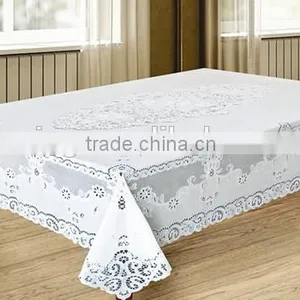 CROCHET VINYL TABLE CLOTH - ZT-328 137x182CM thumbnail-1