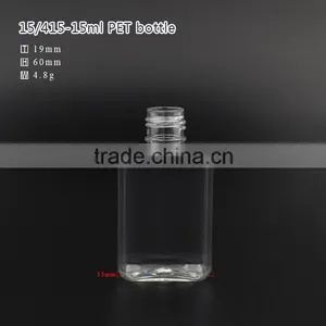 15ml Octagon PET Bottle With Flip Top Caps and Rubber Handle for Hand Sanitizer thumbnail-1
