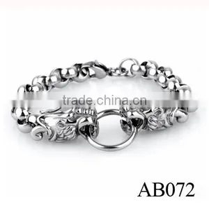 Stainless Steel Biker Skull Bracelet For Men High Quality Bracelet Wholesale thumbnail-4