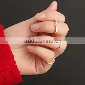 Dimand Thin Four Finger Ring Custom thumbnail-1