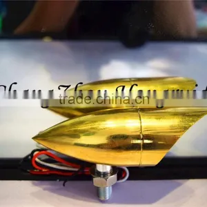 Bullet Motorcycle Brass Lights, Motorcycle Led Light for Harley thumbnail-1