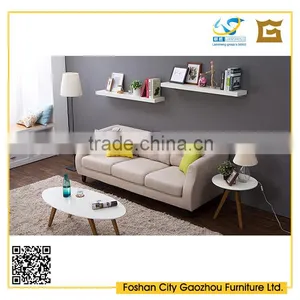 2016 Latest Contemporary Wooden Leg Fabric Sectional Sofa With Unique Armrest Design for Living Room Furniture thumbnail-2