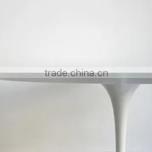 White Eero Saarinen Fiberglass Saarinen Tulip Table Replica thumbnail-4