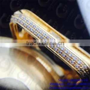 Luxury Casing for Apple Watch 24k Gold Housing With Shinny Diamond , 18k Gold Housing Crystals for Apple Watch thumbnail-5