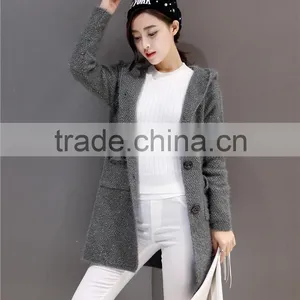 Round Neck All-Size Gray Wool Sweater Patterns thumbnail-1