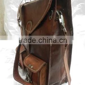 Hand Made Real Leather Cross Body Shoulder Unisex Messenger Bag's thumbnail-5