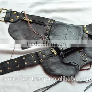 Bum Bag Belt/hip Waist Belts With Pocket/travel Money Pouch Leather thumbnail-1