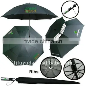 Double Layers Windbreaker Golf Umbrella thumbnail-1