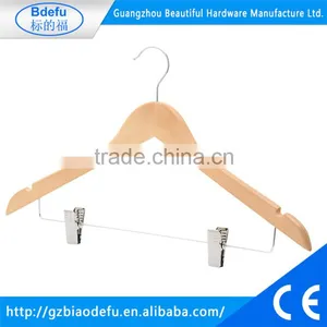Customed LogoLuxury Shaped Wooden Hanger , Wooden Clothes Hanger thumbnail-1