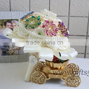 Handmade Rose Bridal Brooch Bouquet thumbnail-2
