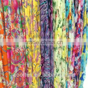 STOCK Chiffon Printed KG BASE /100% Polyester Fabric thumbnail-3
