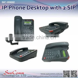 SunComm SC-2002PE HD Speaker 2 Sip Accounts IP Phone With PoE thumbnail-1