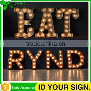 Best Quality Vintage Marquee Letter Lights Metal Signs Outdoor thumbnail-1