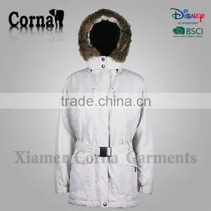2016 Warm Women Poly Filling Jacket With Fur Hood thumbnail-1