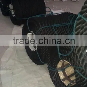 3 Plait Black Color Polypropylene Mooring Rope thumbnail-2