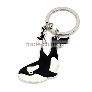 Wholesale Custom Printed Promotional Souvenirs Dolphin Shaped Acrylic Keychain /keyring/key Holder thumbnail-2