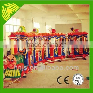 Amusement Rides 4 Cabins Children Track Train thumbnail-1