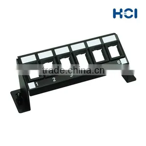Multimedia Modules 6-Port 30-Degree Blank Patch Panel thumbnail-2