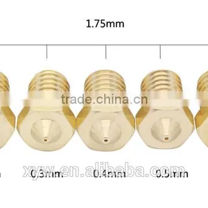 3D Printer Accessories Full Metal 3D M6 Threaded Nozzle 0.2mm/0.3mm/0.4mm/0.5mm/0.8mm for 1.75mm Filamnet thumbnail-1