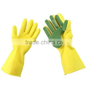 Gloves Household Wholesale Washing Heavy Duty Cleaning Sponge Kitchen Hand Gloves thumbnail-2