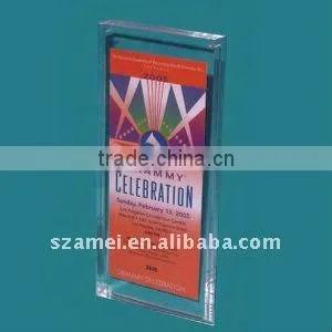 Sandwich Frame 3" x 7" x 7/8" Thick Sports Ticket Holder thumbnail-1
