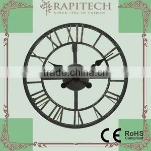 Indoor Outdoor Home Decorative Metal Wall Clock thumbnail-3