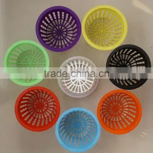 Food Grade Plastic 4" Plastic Net Pots Hydroponic Plant Pots for Green House thumbnail-1