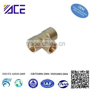 Forged Brass Welding Tee thumbnail-1