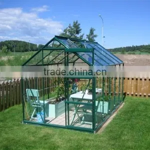 Spring Clips Glass Greenhouse for Plantting Flower and Vegetables HX78126G-1 thumbnail-1