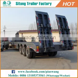 Widely Used Semi Truck And Trailer Inexpensive 50 Ton Detachable Lowboy Trailers thumbnail-3