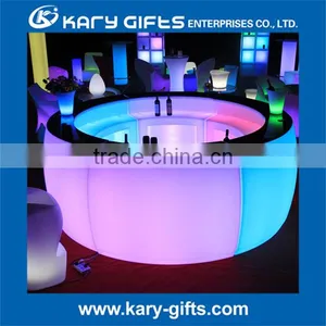 Import From China Large Size Remote Control Led Round Bar Counter thumbnail-2