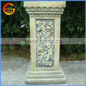 Fiberstone Flower Pot Stand Decorative Pillar thumbnail-4