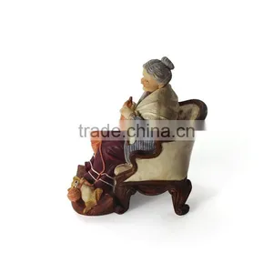 2015 Handmade Crafts Resin Grandma Figurine thumbnail-2