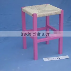 Eco-friend Natural Unfinished Home Decorative Small Wooden Children Chair thumbnail-6