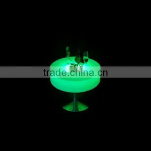 LED Remote Round Coffee Table/ Hot Sell LED Rechargeable Round Coffee Table/LED Outdoor Lawn Round Table thumbnail-2