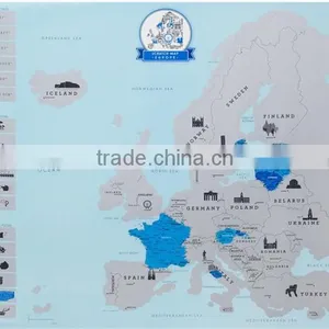 CT-749 World Map of Europe Fun Essential Tour Map New European Version of Travel Map thumbnail-2