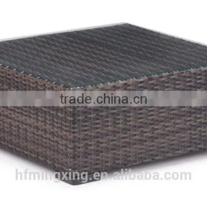 Modern Outdoor Wicker Coffee Table thumbnail-2