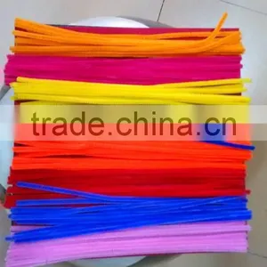 #14040802 Assorted Color 6mm x 30cm Craft Tinsel Chenille Stem thumbnail-1