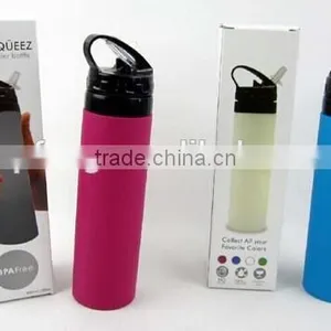 Eco Squeeze Silicone Water Bottle / Silicone Water Bottle / Squeeze Water Bottle thumbnail-6