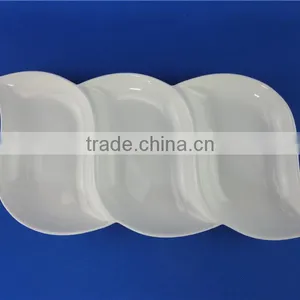 Plates Porcelain Different Shapes White thumbnail-1