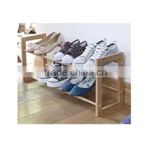 Extending & Stackable Wooden Shoe Rack For Sale thumbnail-2
