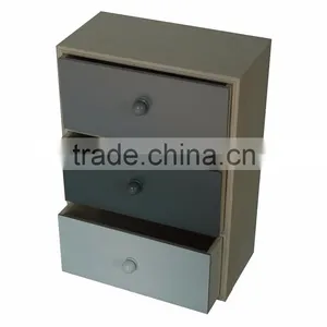 Wholesale Custom Wood Chest Box Desktop Organizer thumbnail-1