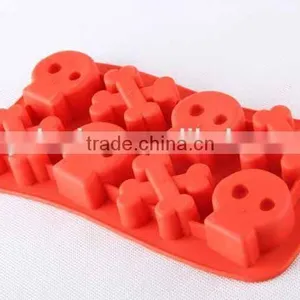 Skull Design Silicone Ice Cube Mold Creative Silicone Ice Cube Tray thumbnail-3
