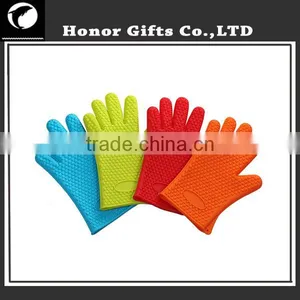 Customized Logo Wholesale Waterproof Heat Resistant Non-stick Silicone Gloves thumbnail-4