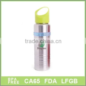 750ml Stainless Steel Sports With Diamond Metal Sports Bottle thumbnail-1