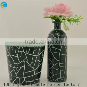 Square Glass Vase Decorative Jars thumbnail-2