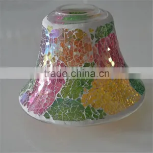 Small Glass Oil Lamp for Candle Mosaic Table Lamp thumbnail-3
