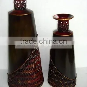 Antique Decorative Metal Vase thumbnail-1